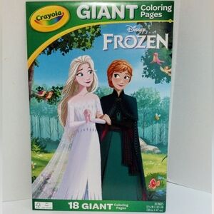 Disney Frozen Coloring Pages with Elsa and Anna - Green and White